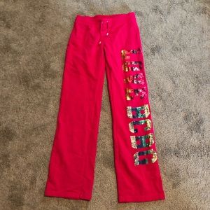 BCBG Pink Sweat Pants Size M